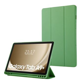 Capa TUMUNDOSMARTPHONE flip inteligente para Samsung Galaxy Tab A9+ Plus | Verde - 1