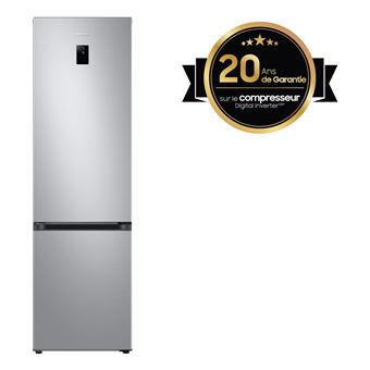 Frigorífico Combinado Samsung RB38C672ESA | 203x59,5x65,8 cm | 390 L | E | Cinzento, Metálico, Prateado - 1