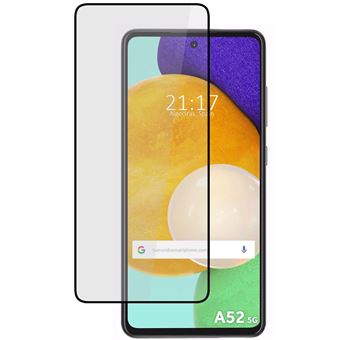 Protetor Tumundosmartphone de vidro temperado preto com cola completa 5D para Samsung Galaxy A52 / A52 5G / A52s 5G - 1