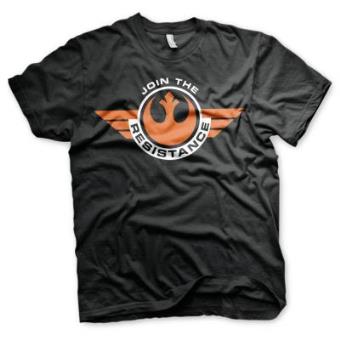 T-Shirt Star Wars Join The Resistance Preto Tamanho S - 1