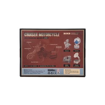 Modelo Mecânico 3D Robotime Engrenagens Mecânicas | Cruiser Motocicleta LK504 - 1