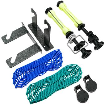 Kit de 2 Rolos Manuais BeMatik para Fundo de Estúdio de Fotografia com Fixação de Parede Vermelho - 1