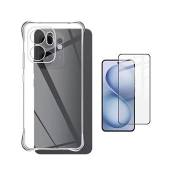 Kit Capa Super Proteção + Película de Vidro Temperado Gorilasglass GIFT4ME para Oppo Reno14 F | Transparente - 1