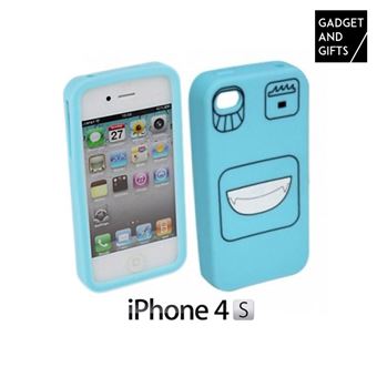 Capa de Silicone BigBuy Tech para iPhone com Caretas - 1