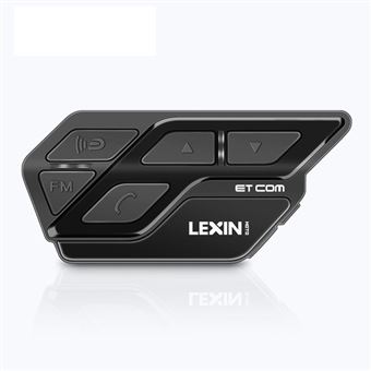 Auriculares Bluetooth LEXIN ETCOM | Bicicleta | Capacete | IP67 | FM | 800mAh | ABS | CVC | DSP - Preto - 1