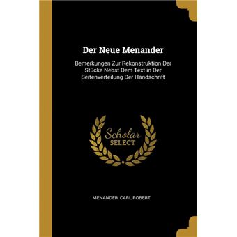 der Neue Menander Paperback -