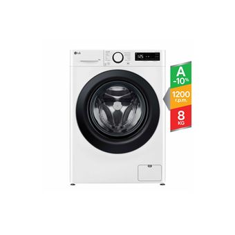 Máquina de Lavar Roupa LG F2WR5S8S6W | 8 Kg | 1200 RPM | A | Branco - 1