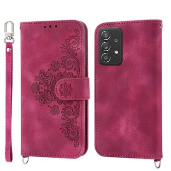 Capa ZURSANA para Xiaomi Redmi Note 11 Pro Plus 5G | Pele com Fecho de Encaixe para Colar + Cordão em Pele | Vermelho - 1