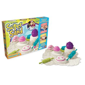 Jogo de Areia Goliath Super Sand Cupcakes Natural e Rosa - 1