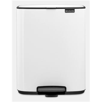 Cesto de Lixo Brabantia Bo Pedal Bin | Branco - 1