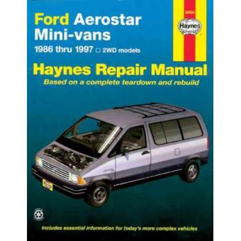 Ford Aerostar Mini-vans Automotive Repair Manual - 1986-1997 - Paperback - 2000 - 1