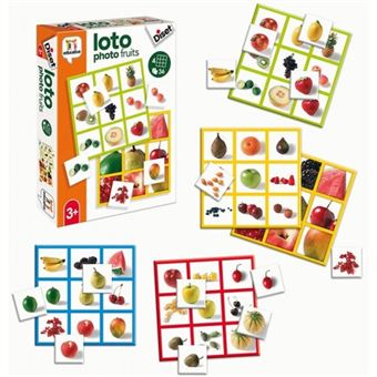 Jogo de Associação de Imagens Diset | Loto Photo Frutas - 1