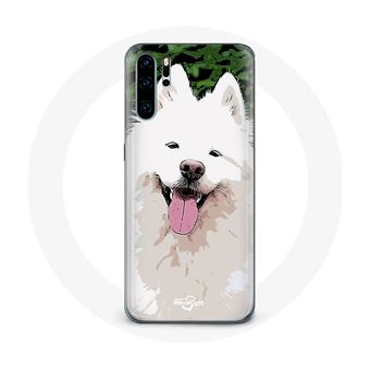 Capa Maniacase para Huawei P30 Pro Samoyède Branco Raça de Cãos - 1