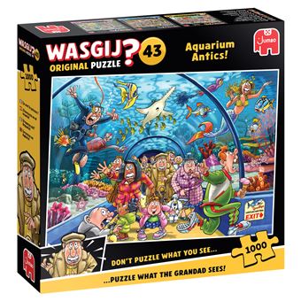 Puzzle Jumbo Wasgij No License Original 43 - Surpresas no Aquário! (1000 peças) | 1000 Peças - 1
