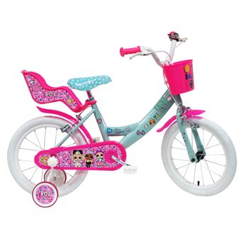 Bicicleta Denver Bike 16 Lol | Rosa, Turquesa, Branco - 1