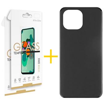 Conjunto Skyhe 2 X Película de Vidro +  Capa para iPhone 13 Pro Silicone Liso Preto - 1