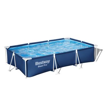 Piscina Tubular Bestway Steel Pro 56404 / 23 | Retangular | 3300 L | 66x201x300 cm - 1