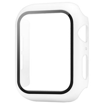 Capa Protetora HSMY Duro com Protetor de Ecrã para Apple Watch Series 3/2/1 38 mm - Branco - 2 Peças - 1