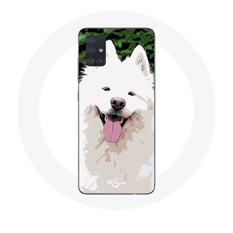 Capa Maniacase para Samsung Galaxy A71 Samoyède Branco Raça de Cãos - 1