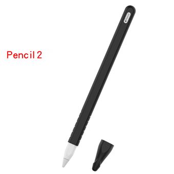 Capa silicone luvas de estilete macio preto para Apple Pencil (2nd generation) - 1