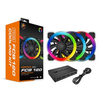 Ventoinha para Pc COUGAR Gaming Vortex RGB FCB 120 | Preto - 1