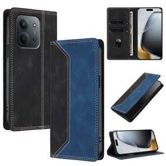 Capa FLOODKING para Xiaomi Redmi 15C 4G/5G | Couro Premium Bicolor | Porta-Cartões | RFID | Suporte | Azul Escuro - 1