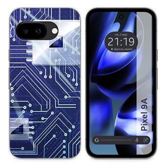 Capa de Silicone Tumundosmartphone para Google Pixel 9a 5G | Desenho de circuito - 1