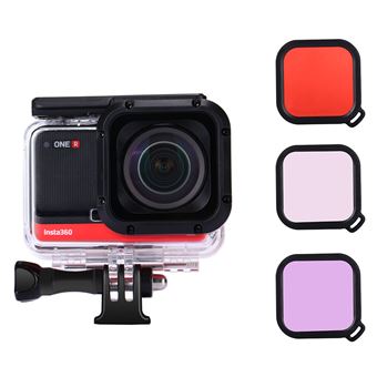 Estojo Subaquático SZSMART BHX1 60m para Insta360 One R | 4K/Grande Angular | Filtro tricolor - 1