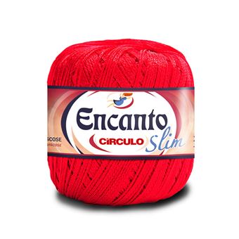 Fio de Crochet Circulo Encanto Slim | 100G | Carmim - 1