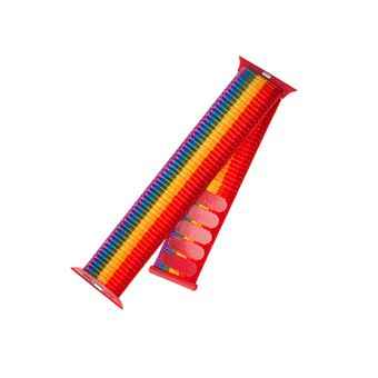 Bracelete de Nylon FIXED para Apple Watch 42/44/45mm - Arco-íris - 1
