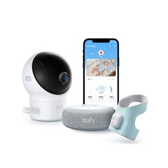 Monitor de Vídeo de Bebé Eufy Smart Sock S340 | Branco - 1