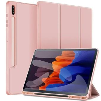 Capa livro folio Antiimpacto com suporte caneta para Samsung Galaxy Tab S9 Ultra 14.6 | Rosa - 1