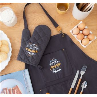 Avental de Cozinha Mr. Wonderful WOA10983ES | Azul, Laranja, Branco - 1