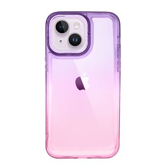 Capa MisterCapas para iPhone 14 Space Degradê | Lilás e Rosa - 1