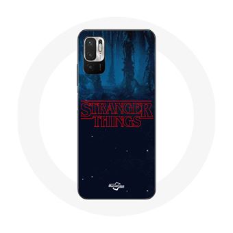 Capa Maniacase para Xiaomipoco M3 Pro Stranger Things Logotipo Fundo Azul de La Temporada 2 - 1