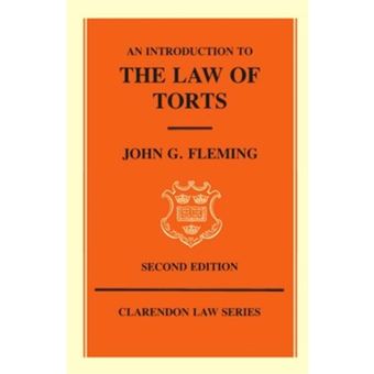 An Introduction to the Law of Torts - Paperback - 1986 - 1