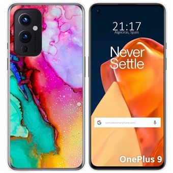 Capa Tumundosmartphone de Gel TPU para OnePlus 9 5G Marble design 15 desenhos - 1