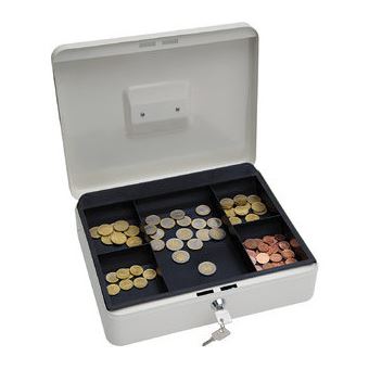 Wedo Cash box size 4 caixa para notas e moedas Branco - 1