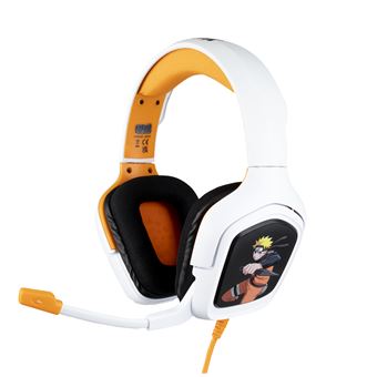 Auscultadores Gaming Konix Naruto 80381117963 | Branco, Amarelo - 1