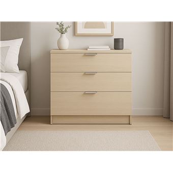 Cómoda Ideia Home Design Danny | 3 Gavetas | Carvalho Claro - 1