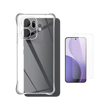 Kit Capa Super Proteção + Película de Vidro Temperado GIFT4ME para Oppo Reno14 F | Transparente - 1