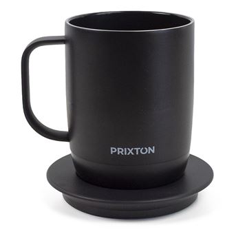 Caneca Inteligente Tempo PRIXTON | Temperatura Regulável | Base de Carregamento | 300 ml | Preto - 1