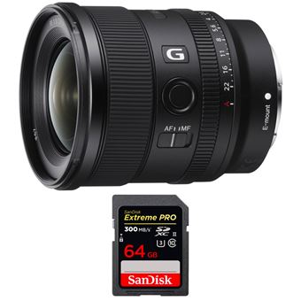 Objetiva Sony FE 20mm f/1.8 G + 1 SanDisk 64GB Extreme PRO UHS-II SDXC 300 MB/s + PDF 15 técnicas para melhorar as suas fotografias - 1