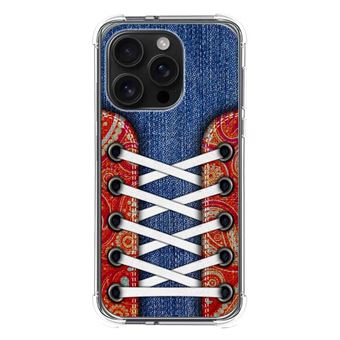 Capa de silicone TUMUNDOSMARTPHONE anti-choque para iPhone 16 Pro (6.3) | Design Tênis 11 - 1