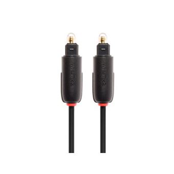 cabo de áudio Techlink NX2 Toslink Optical Plug to Toslink Optical Plug  1 m Preto - 1