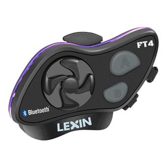 Auriculares Bluetooth LEXIN FT4 | Bicicleta | Capacete | FM - Preto - 1