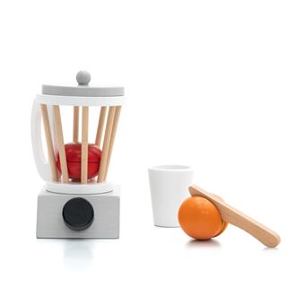 Conjunto de Cozinha Montessori Robincool Smoothie Lab | 11x9,5x15 cm | Madeira Eco com Acessórios Incluídos - 1