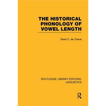 The Historical Phonology Of Vowel Length Applied Linguistics Routledge Library Editions Linguistics - 1