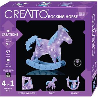 Puzzle 3D Kosmos Horse, Animal Creatto Rock Horse | 57 Peças - 1
