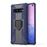 Capa Magunivers de TPU Estilo Guerreiro Azul com Suporte de Anel para Samsung Galaxy S10_0